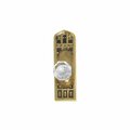 Brass Accents 2.75 x 8.5 in. Oxford Privacy Door Set Highlighted Brass D04-K582G-LFT-610